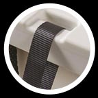 Molded-in tie-down slots